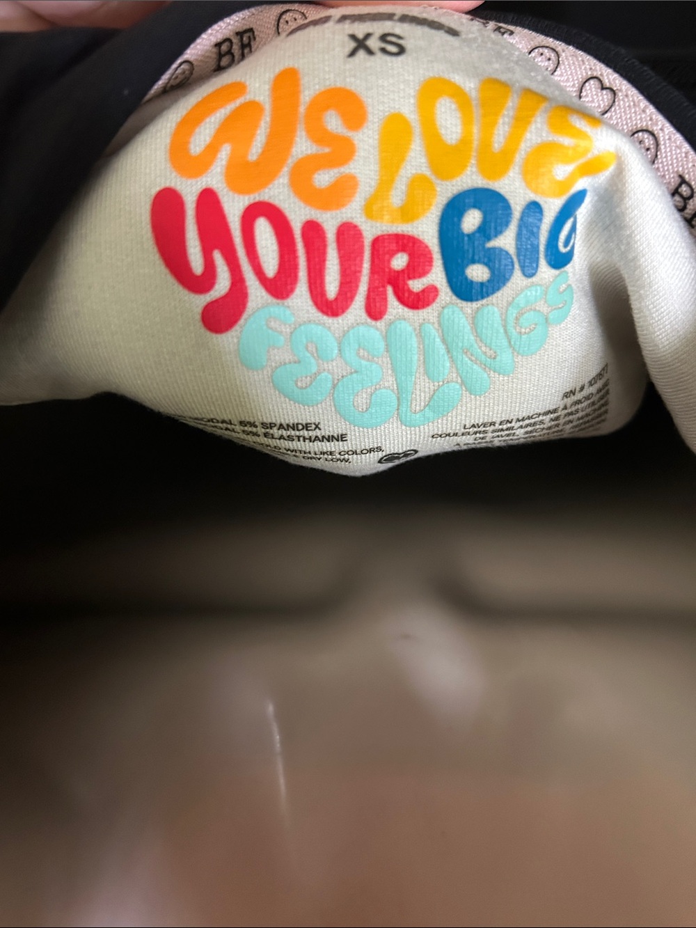 Alice + Olivia Big Feelings collection Hoodie with White "emotional." - Picture 3 of 4